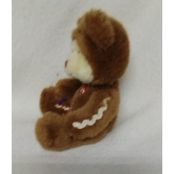 Russ Berrie Cookie Brown Plush Teddy Bear With Peppermint Buttons‎ & Embroidered - Picture 4 of 7